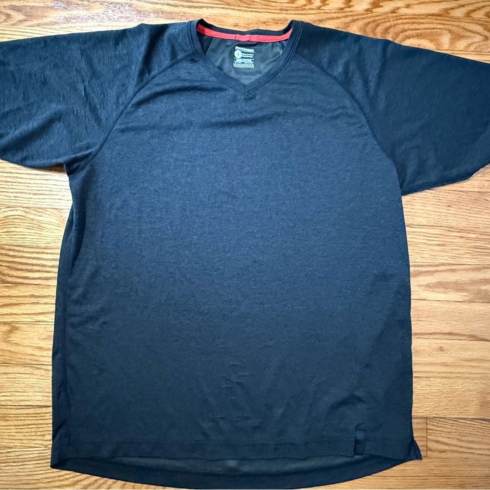 Navy blue Bontrager mtn bike V-Neck Men's Tee